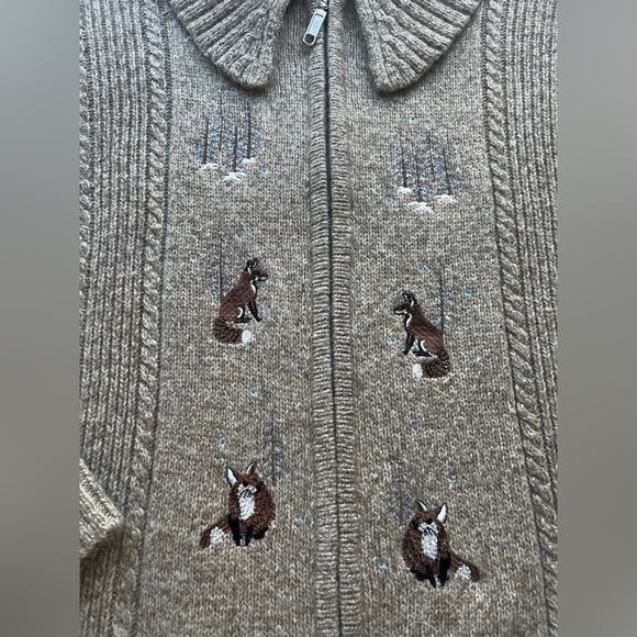 So‎ Cozy! Tabi International Neutral Oatmeal Novelty Cottagecore Cardigan - Picture 11 of 15